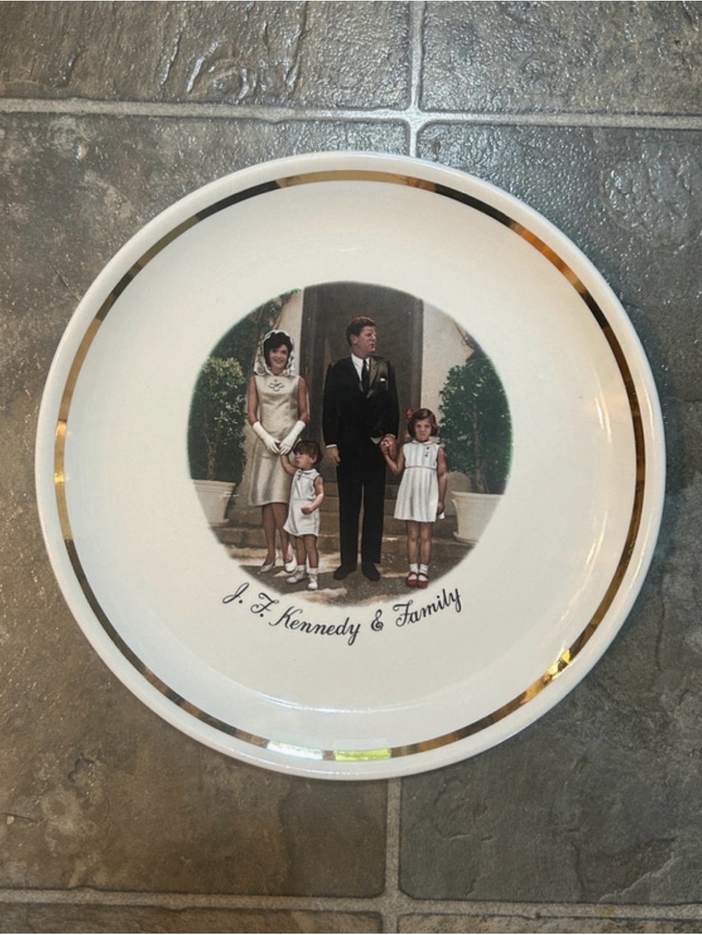 Commemorative Kennedy Family Decorative Plate